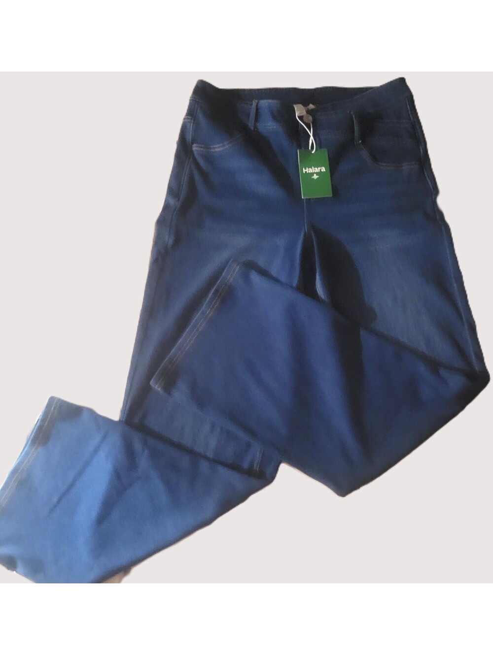 Halara Flex™ Mid Rise Crossover Tummy Control Straight Leg eans NWT - Size L